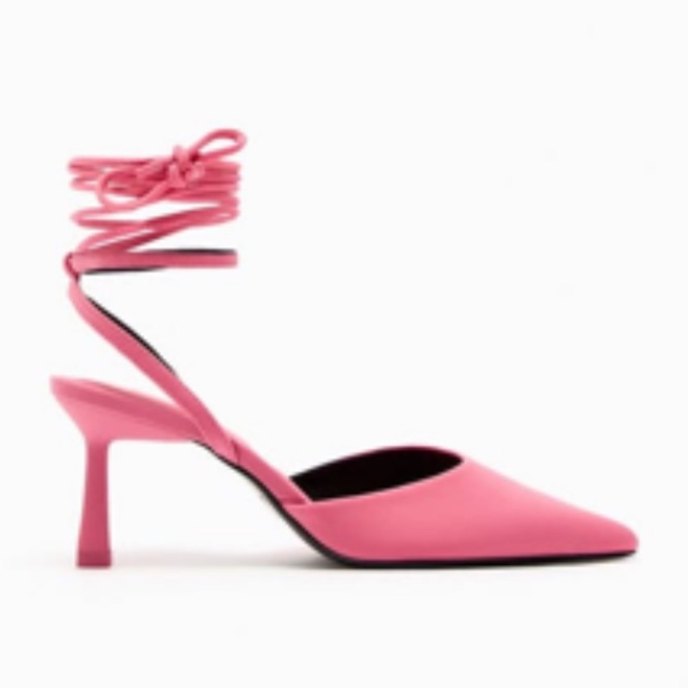 Zara wrap heels